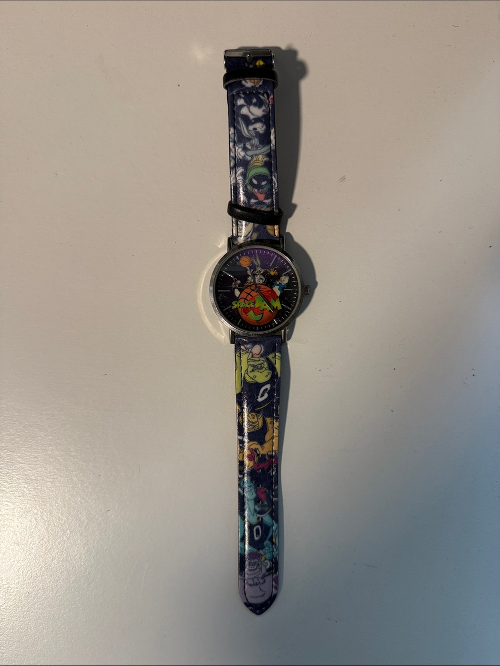 Space Jam Graphic Analog Wristwatch - Purple Strap